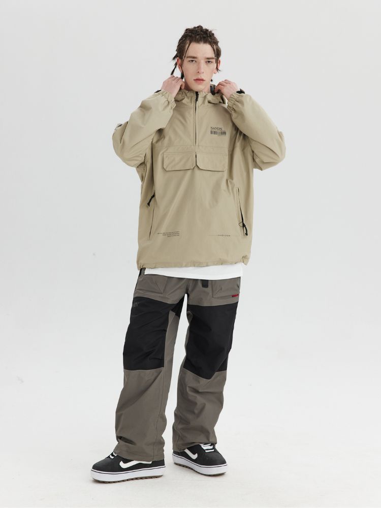 NANDN Outerwear Ski Pullover Shell Jacket - Men's