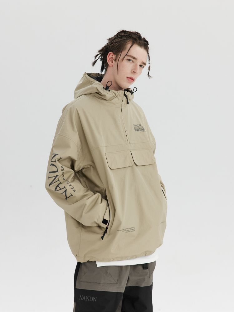 NANDN Outerwear Ski Pullover Shell Jacket - Men's