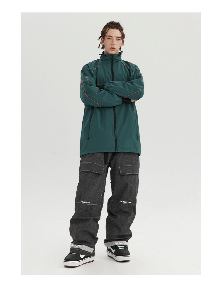 Denim-Look Baggy Snow Pants – Men's | NANDN