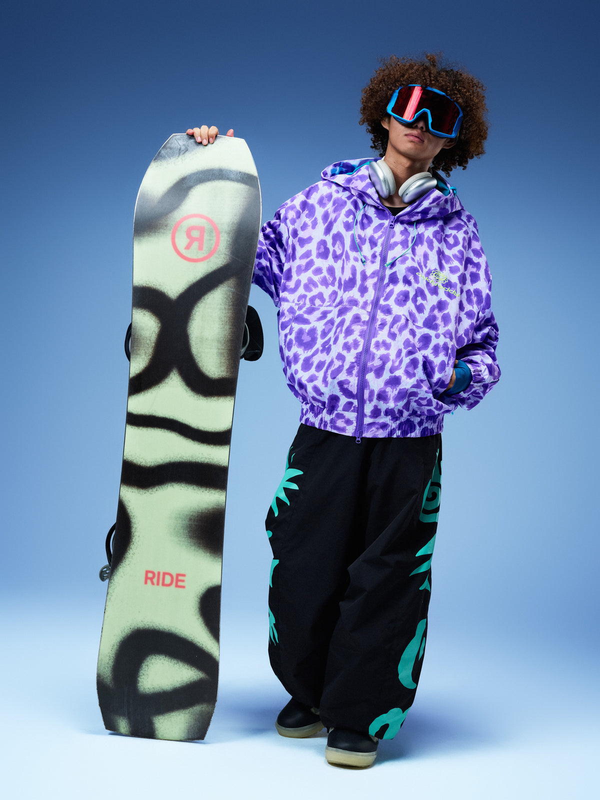 Violet Leopard Insulated Snow Jacket - Unisex | OddyEddy