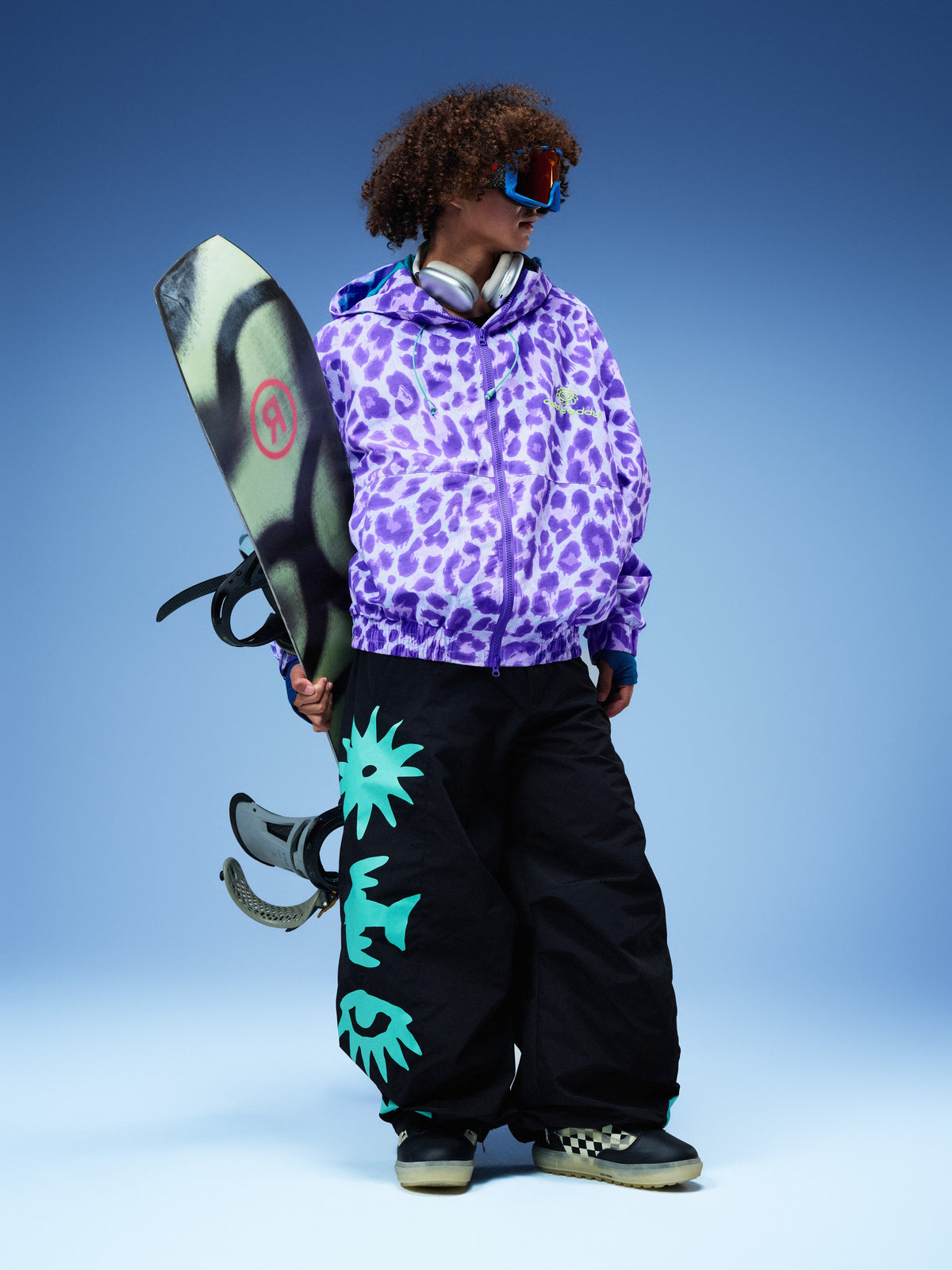 Violet Leopard Insulated Snow Jacket - Unisex | OddyEddy