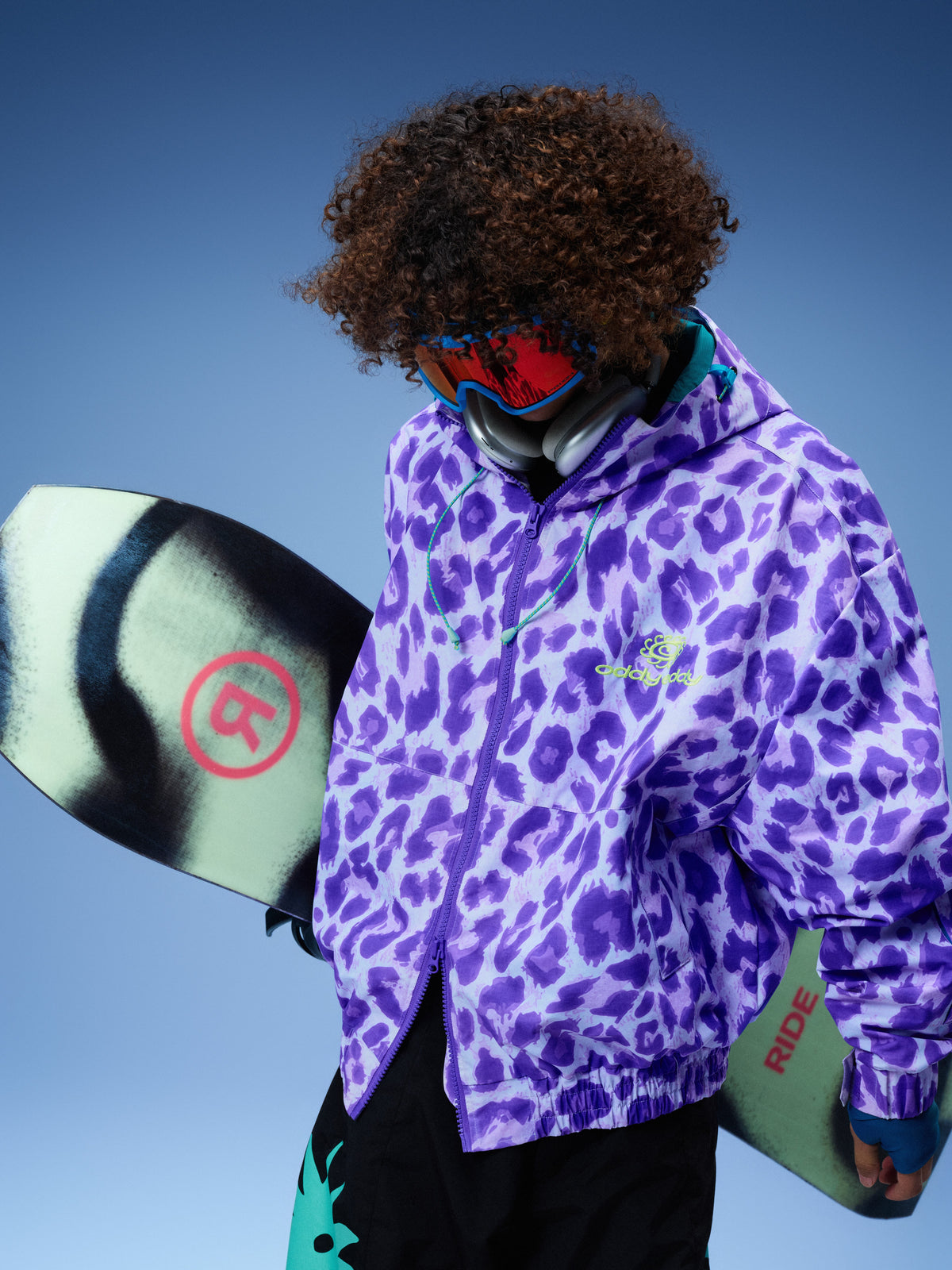 Violet Leopard Insulated Snow Jacket - Unisex | OddyEddy