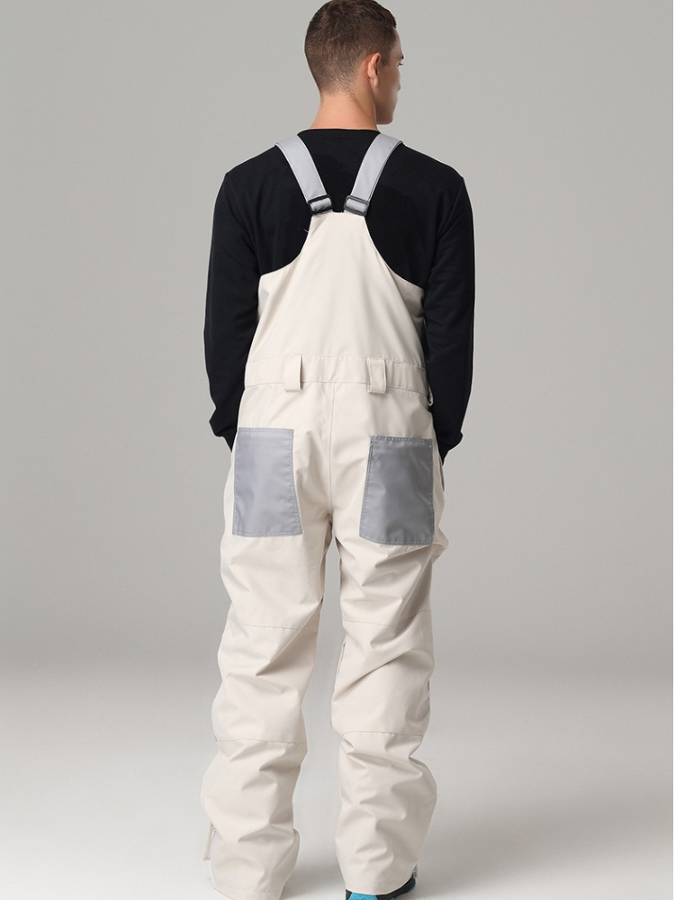 Colorblock Snow Bibs - Men's | Searipe