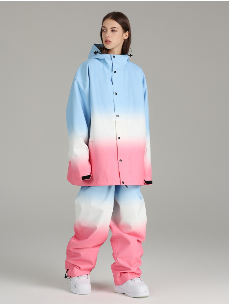 Gradient Ice Cream Snow Suit - Women's | Searipe