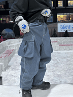 Demin Baggy Cargo Pants - Men's | Searipe