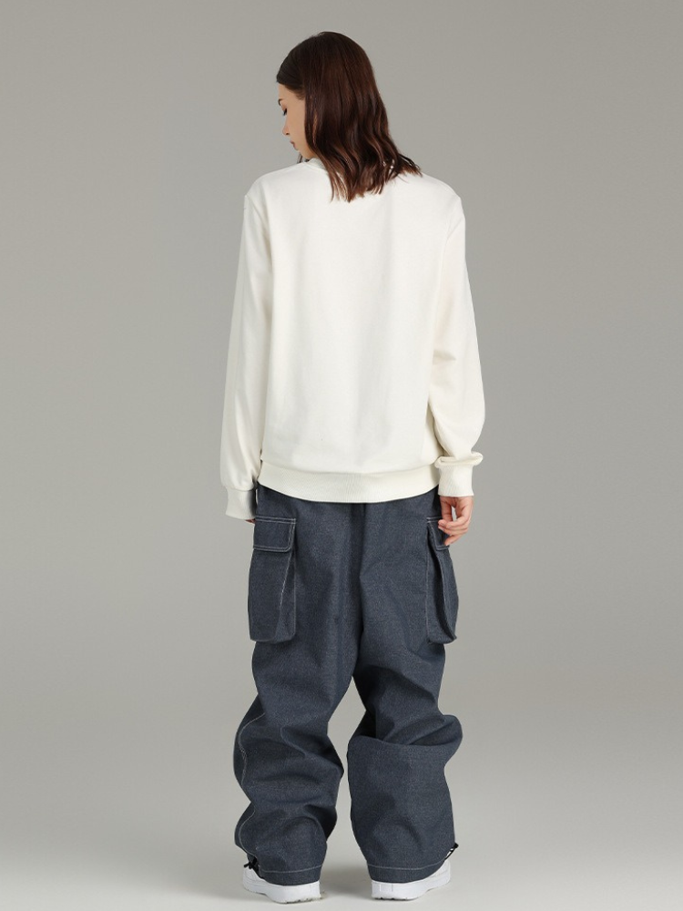 Searipe Demin Baggy Cargo Pants- Women's