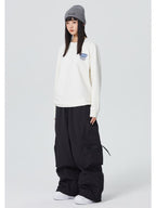 Zip Pocket Baggy Cargo Snowboard Pants - Women's | Searipe