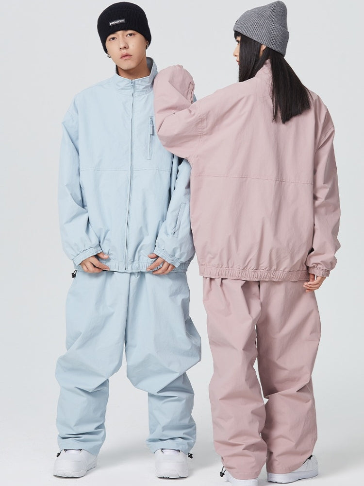 Searipe Baggy Style Monochrome Shell Snow Suit - Women's