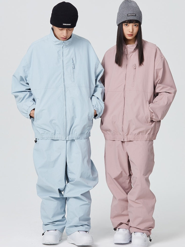Searipe Baggy Style Monochrome Shell Snow Suit - Women's