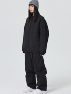 Baggy Style Monochrome Shell Snow Suit - Women's | Searipe