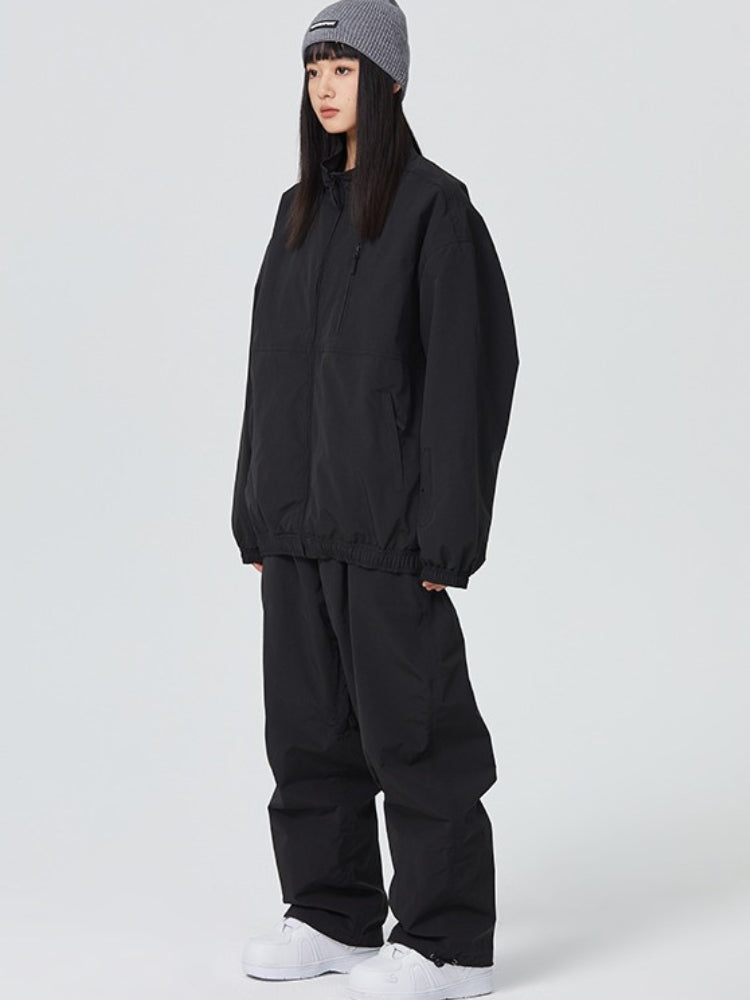 Searipe Baggy Style Monochrome Shell Snow Suit - Women's
