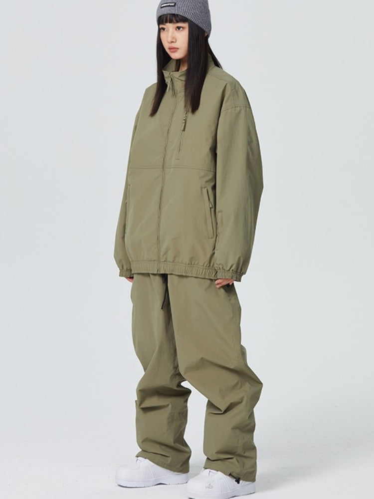 Searipe Baggy Style Monochrome Shell Snow Suit - Women's
