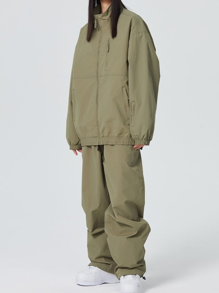 Searipe Baggy Style Monochrome Shell Snow Suit - Women's