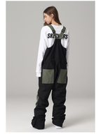 Colorblock Snow Bibs - Women's | Searipe